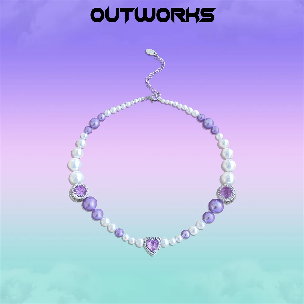 Outworks Millennium Totem Purple Hip Hop Punk Fashion Sweet Cool Stacked Pearl Clavicle Chain Necklace For Women Girl Jewelry
Outworks Millennium Totem Purple Hip Hop Punk Fashion Sweet Cool Stacked Pearl Clavicle Chain Necklace For Women Girl Jewelry