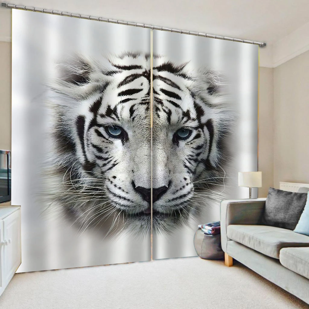 Beautiful Photo Fashion Customized 3D Curtains grey tiger curtains Thick shading soundproof windproof curtain
Beautiful Photo Fashion Customized 3D Curtains grey tiger curtains Thick shading soundproof windproof curtain