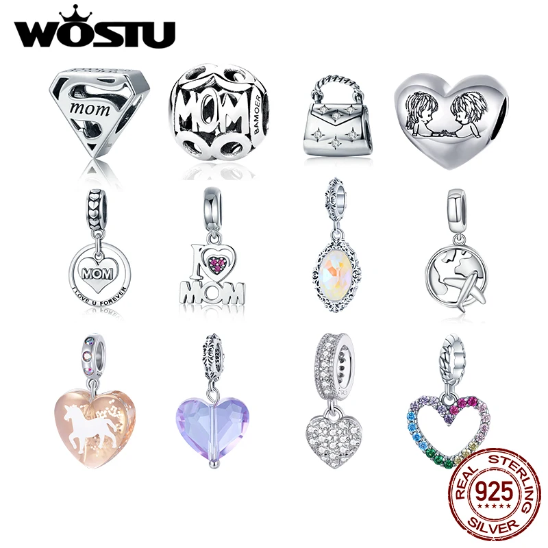 WOSTU Authentic 925 Sterling Silver Hot Sale Family Mom Charms Pendant Fit Bracelets Women Party Fashion DIY Jewelry Gift Making
WOSTU Authentic 925 Sterling Silver Hot Sale Family Mom Charms Pendant Fit Bracelets Women Party Fashion DIY Jewelry Gift Making
