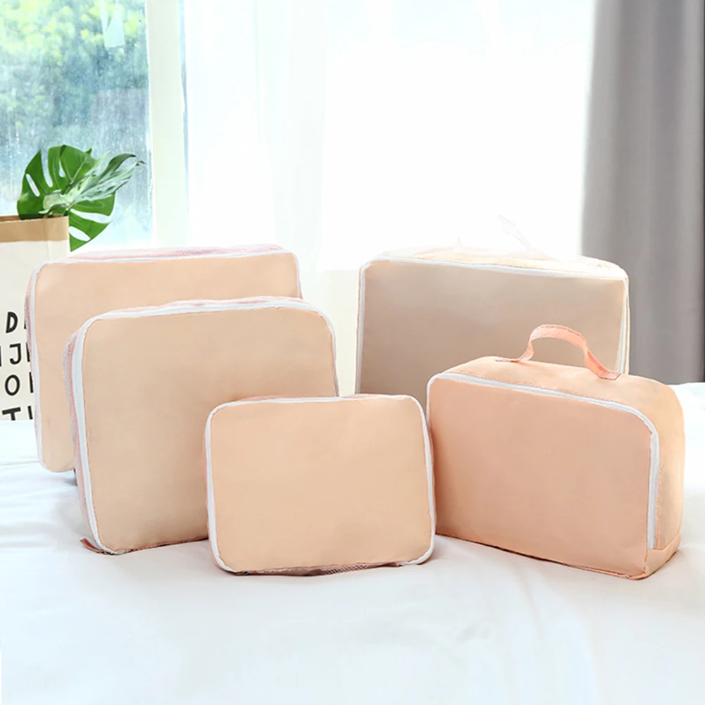 5pcs Compression Storage Bag Set Travel Bathroom Suitcase Clothes Organiser Accessories Foldable Polyester Luggage Packing
5pcs Compression Storage Bag Set Travel Bathroom Suitcase Clothes Organiser Accessories Foldable Polyester Luggage Packing