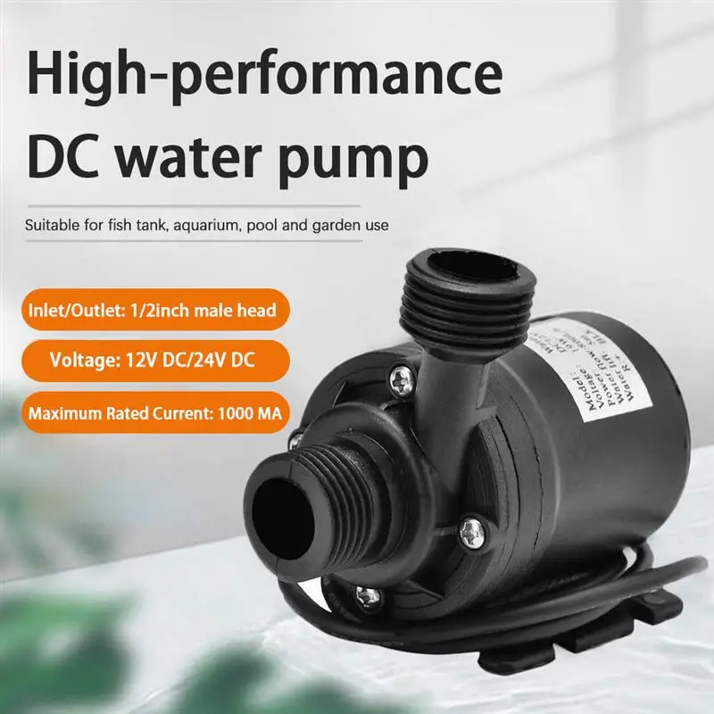 Water Pump 800L/H 5M Solar Brushless Motor Hot Water Circulation Pump 12V 24 V For Garden Fountain Pool Solar Circulation System
Water Pump 800L/H 5M Solar Brushless Motor Hot Water Circulation Pump 12V 24 V For Garden Fountain Pool Solar Circulation System
