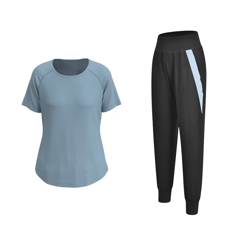 Yoga suit women's 2020 spring and summer new large loose quick drying sports leisure round neck reflective fitness running pants
Yoga suit women's 2020 spring and summer new large loose quick drying sports leisure round neck reflective fitness running pants