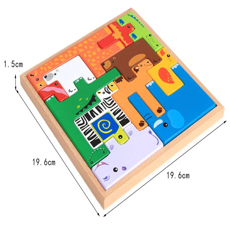 Wooden Animal Creative Building Blocks Puzzle Kids Educational Early Education Educational Toys Kindergarten 3d puzzles
Wooden Animal Creative Building Blocks Puzzle Kids Educational Early Education Educational Toys Kindergarten 3d puzzles