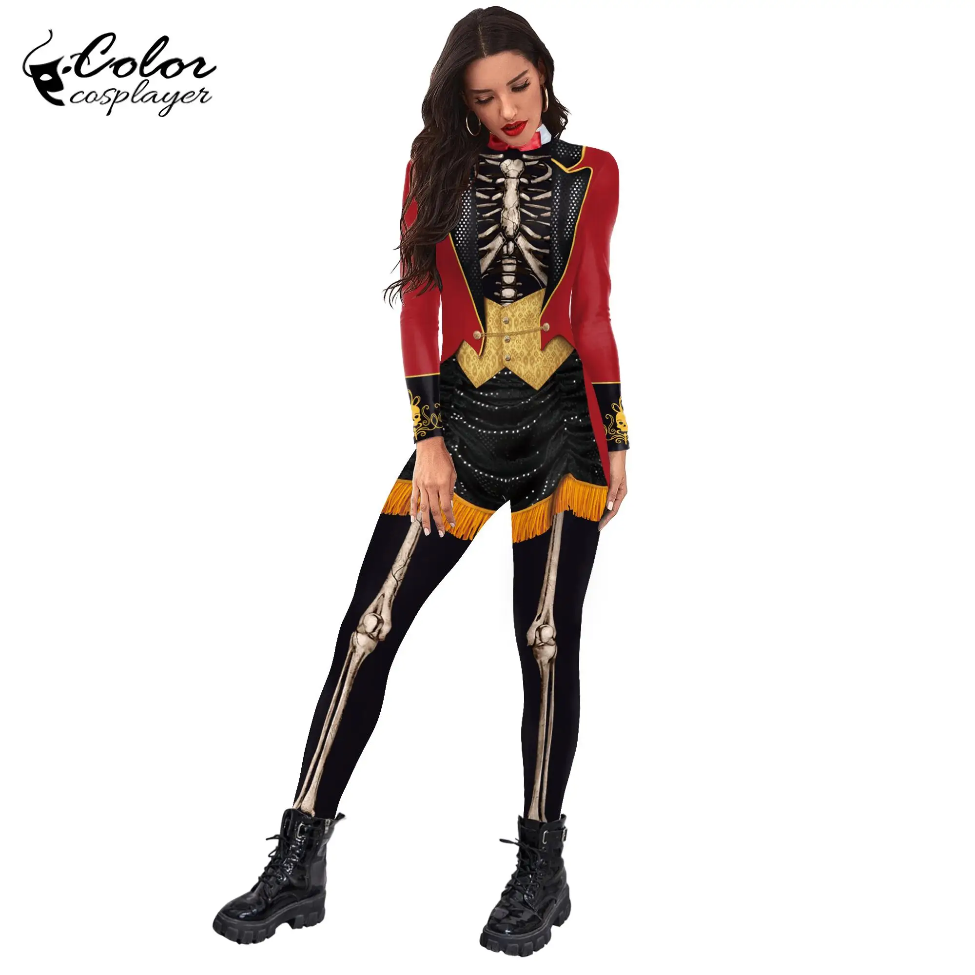 Halloween Human Body Skeleton Cosplay Costume Masquerade Party Zentai Catsuit 3D Digital Printing Women Outfits Bodysuit 
Halloween Human Body Skeleton Cosplay Costume Masquerade Party Zentai Catsuit 3D Digital Printing Women Outfits Bodysuit