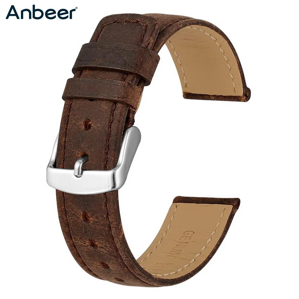 Ремешок для часов Anbeer 18 мм, 20 мм, 22 мм, кожаный ремешок Crazy Horse, винтажный ремешок в стиле ретро для мужчин и женщин
Ремешок для часов Anbeer 18 мм, 20 мм, 22 мм, кожаный ремешок Crazy Horse, винтажный ремешок в стиле ретро для мужчин и женщин