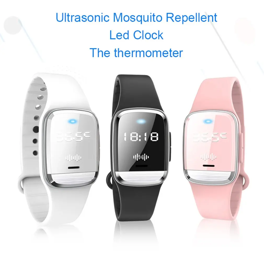 M20 Ultrasonic Mosquito Repellent Bracelet Kids Watch Mosquito Repellent + Clock + Temperature Measurement Bracelet
M20 Ultrasonic Mosquito Repellent Bracelet Kids Watch Mosquito Repellent + Clock + Temperature Measurement Bracelet