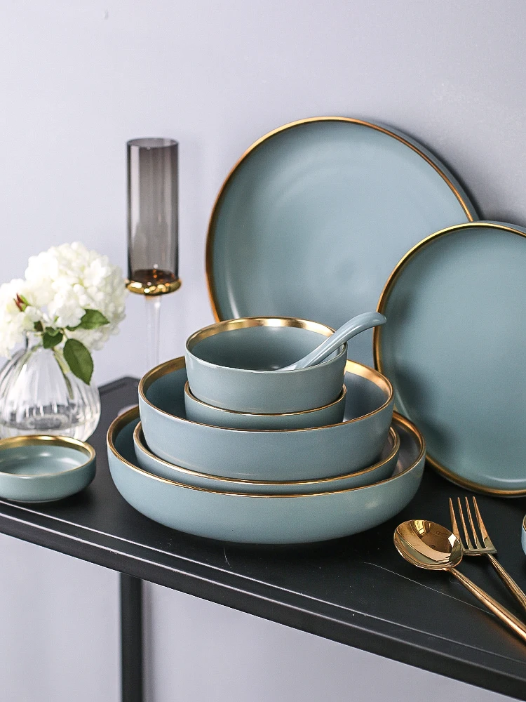 Tableware Set Light Luxury Bowl Plate Chopsticks Dish Household Combination Dishes And Plates Sets
Tableware Set Light Luxury Bowl Plate Chopsticks Dish Household Combination Dishes And Plates Sets