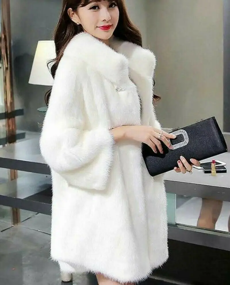 Luxury Women Ladies Mink Fur Coat Mid Long Loose Jacket Faux Fur Coat Warm New Outdoor Casual Outwear S4
Luxury Women Ladies Mink Fur Coat Mid Long Loose Jacket Faux Fur Coat Warm New Outdoor Casual Outwear S4