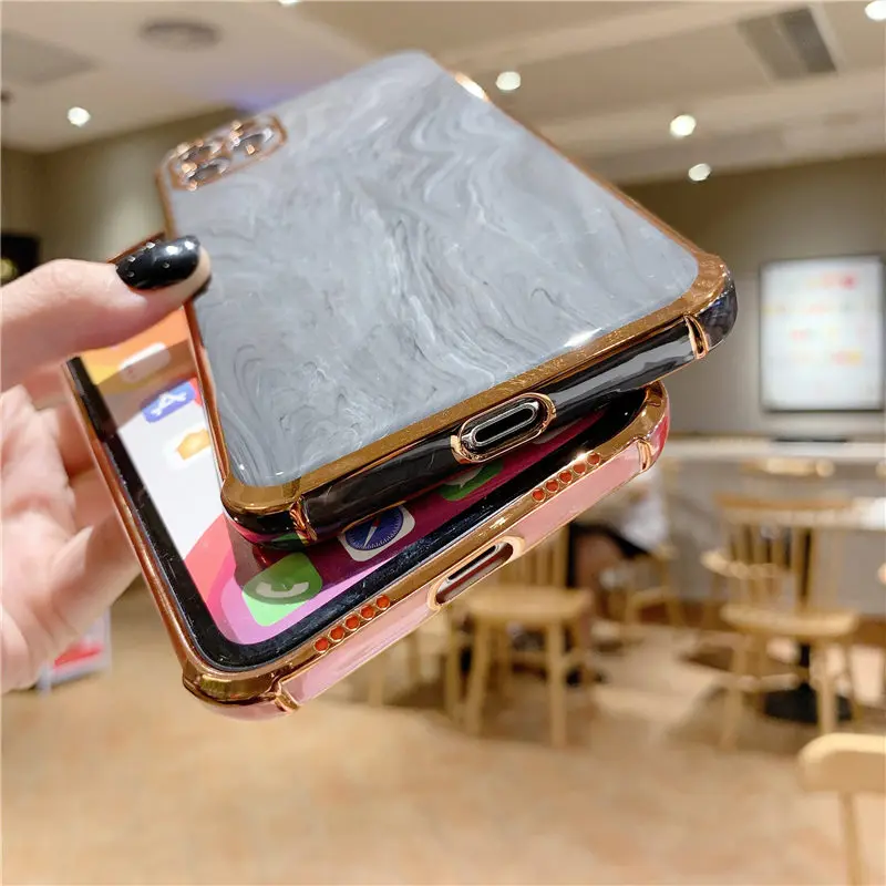 For iPhone 12 Pro Max 11 XR XS Max X 7 8 Plus 12Pro 11 Pro Max 11 Marble Texture Gold Plating Phone Case Camera Protection Cover
For iPhone 12 Pro Max 11 XR XS Max X 7 8 Plus 12Pro 11 Pro Max 11 Marble Texture Gold Plating Phone Case Camera Protection Cover