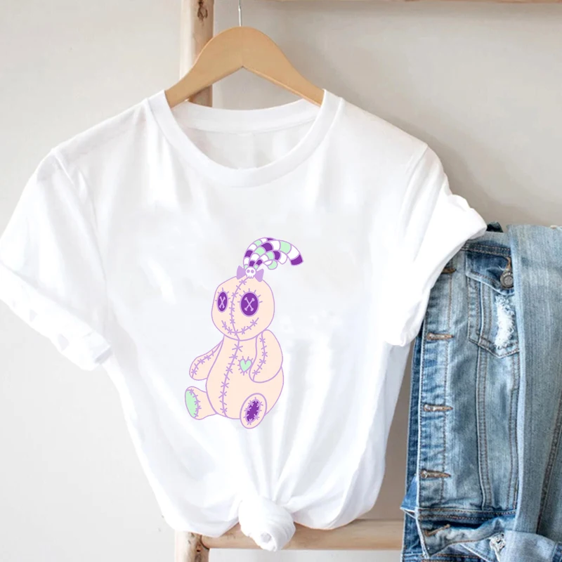 Harajuku 90s Aesthetic Clothes O-Neck T-Shirt Summer Terrorist Doll Printed Women T-Shirt Woman Girl Summer Tee Top Femme Tshirt
Harajuku 90s Aesthetic Clothes O-Neck T-Shirt Summer Terrorist Doll Printed Women T-Shirt Woman Girl Summer Tee Top Femme Tshirt