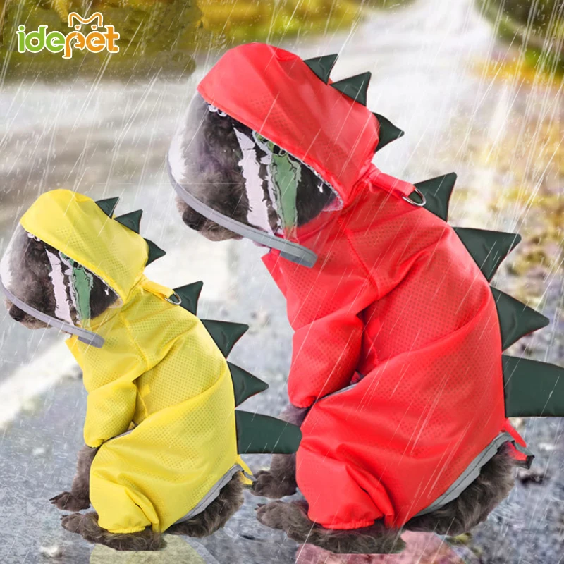 Dog Raincoat Pet Reflective Waterproof Clothes Dinosaur Costume For Small Big Dogs Rain Coat Dog Jumpsuit Outdoor Cloak Labrador
Dog Raincoat Pet Reflective Waterproof Clothes Dinosaur Costume For Small Big Dogs Rain Coat Dog Jumpsuit Outdoor Cloak Labrador