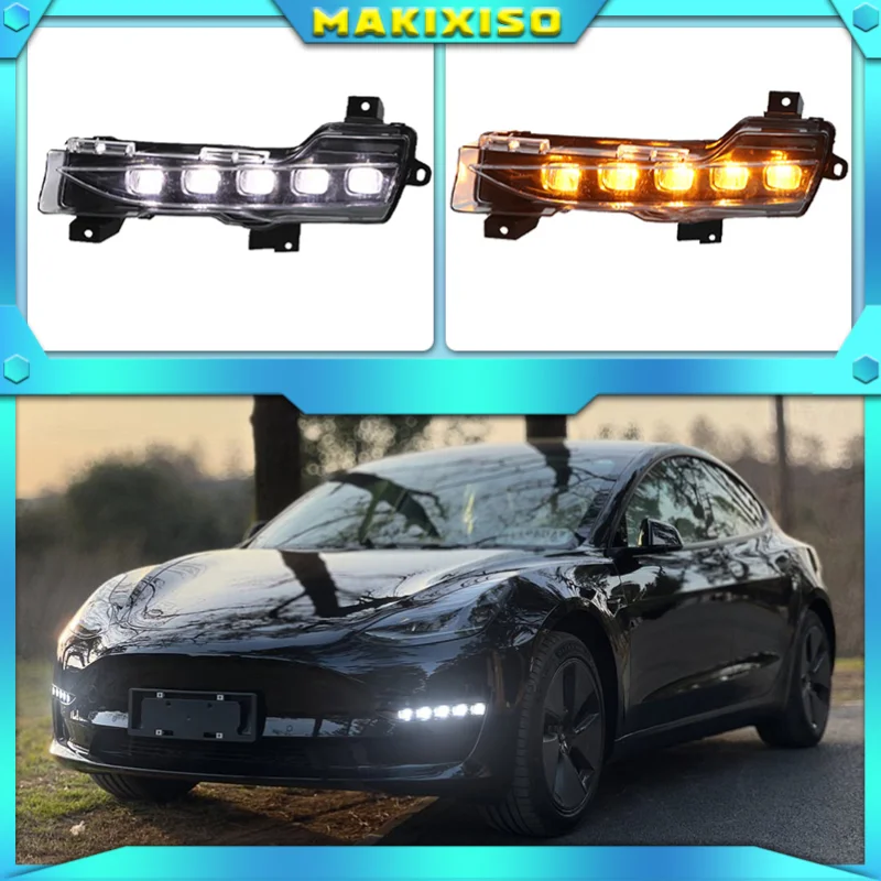 1 Set For Tesla Model 3 2017 2018 2019 2020 2021 Car DRL Daytime Running Lights LED Daylight Fog lamp turn signal
1 Set For Tesla Model 3 2017 2018 2019 2020 2021 Car DRL Daytime Running Lights LED Daylight Fog lamp turn signal