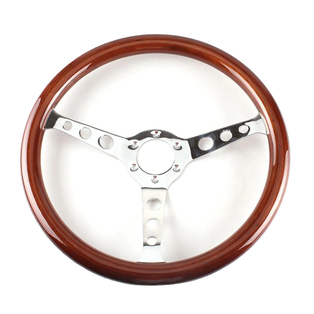 380mm Mahogany Wooden Grain Steering Wheel fits Classic Car Professional 
380mm Mahogany Wooden Grain Steering Wheel fits Classic Car Professional