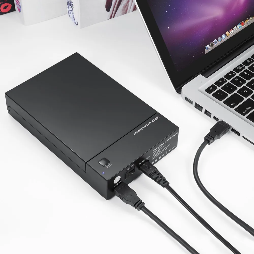 Tool Free 3.5 Inch USB 3.0 to SATA III External Hard Drive Enclosure Case Support Both 2.5" & 3.5" SATA HDD SSD Built-in Adapter
Tool Free 3.5 Inch USB 3.0 to SATA III External Hard Drive Enclosure Case Support Both 2.5" & 3.5" SATA HDD SSD Built-in Adapter