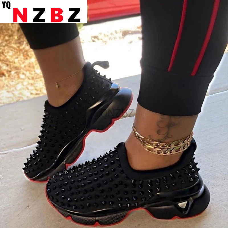 NEW Women Spike Stud Leather Casual Shoes Rivets Sneaker Slide on Increase Female Shoes Big Size 35-43 Footwear Zapatillas Mujer
NEW Women Spike Stud Leather Casual Shoes Rivets Sneaker Slide on Increase Female Shoes Big Size 35-43 Footwear Zapatillas Mujer