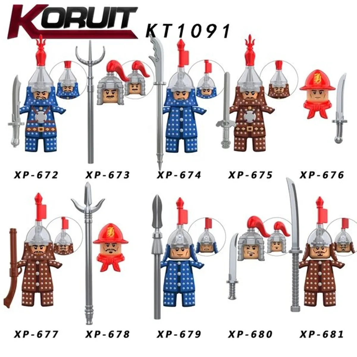 20PCS MOC Medieval Accessories Figure Soldier Weapon Helmet Gun Rivet Sword Spear Armor Cavalry Building Block Kids Toys
20PCS MOC Medieval Accessories Figure Soldier Weapon Helmet Gun Rivet Sword Spear Armor Cavalry Building Block Kids Toys