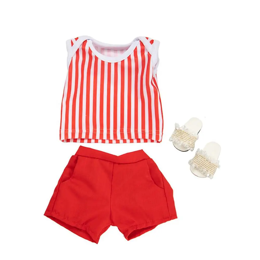 2020 New Born New Baby Fit 17 Inch 43cm Doll Clothes Accessories Red Vertical Stripe Clothes For Baby Birthday Festival Gift
2020 New Born New Baby Fit 17 Inch 43cm Doll Clothes Accessories Red Vertical Stripe Clothes For Baby Birthday Festival Gift
