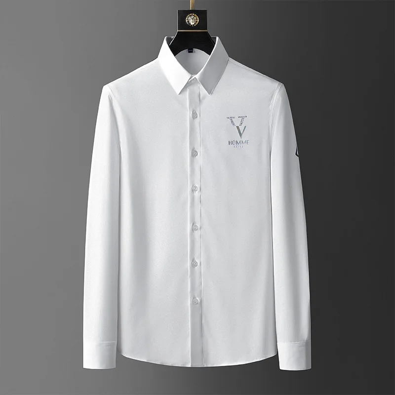 Luxury Rhinestone Men's Shirt Autumn Long Sleeve Casual Slim Shirt Brand Social Business Dress Shirts Streetwear Men Clothing
Luxury Rhinestone Men's Shirt Autumn Long Sleeve Casual Slim Shirt Brand Social Business Dress Shirts Streetwear Men Clothing