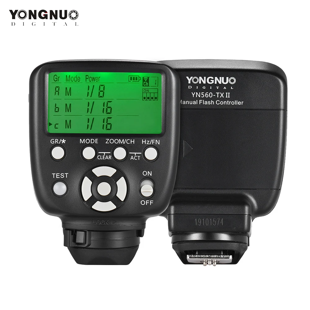 Ручной триггер для вспышки YONGNUO YN560-TX II, пульт дистанционного управления, ЖК-передатчик, несколько режимов вспышки для камеры Canon DSLR
Ручной триггер для вспышки YONGNUO YN560-TX II, пульт дистанционного управления, ЖК-передатчик, несколько режимов вспышки для камеры Canon DSLR