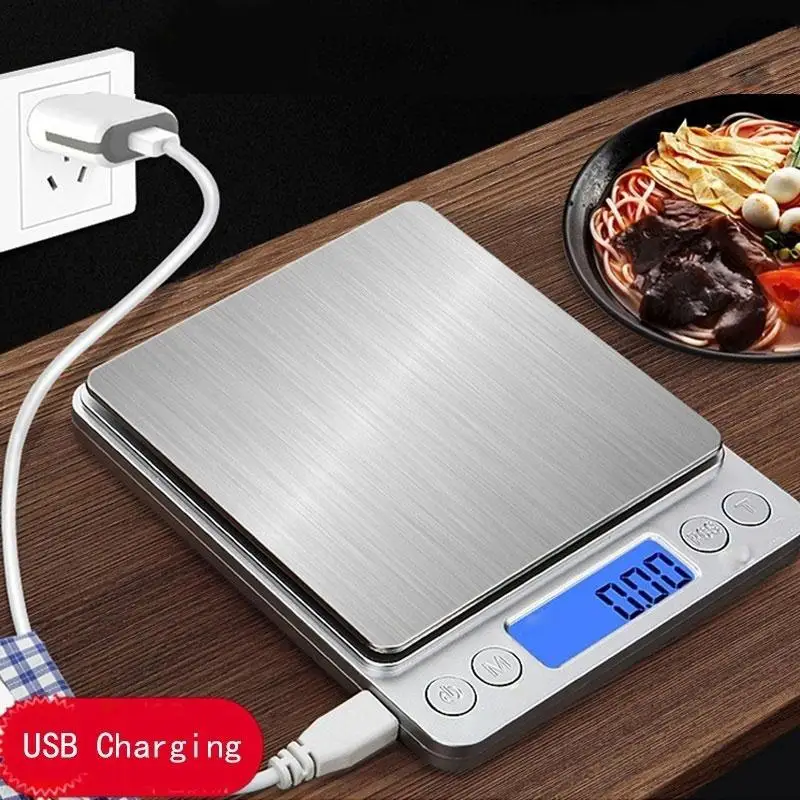 Из нержавеющей стали USB весы кухонные весы заряженные премиум аксессуары для жарки обеденного веса Баланс ЖК цифровые весы
Из нержавеющей стали USB весы кухонные весы заряженные премиум аксессуары для жарки обеденного веса Баланс ЖК цифровые весы