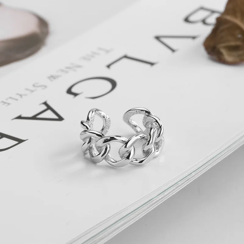 Silvology 925 Sterling Silver Weave Wide Chain Rings Frosty Style Texture Elegant Rings for Women Silver 925 Wild Jewelry Gift
Silvology 925 Sterling Silver Weave Wide Chain Rings Frosty Style Texture Elegant Rings for Women Silver 925 Wild Jewelry Gift