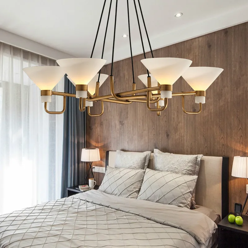 American Modern Living Room E14 Led Luminarias Chandelier Adjustable Glass Shades Led Pendant Chandelier Hang Lamparas Fixtures 
American Modern Living Room E14 Led Luminarias Chandelier Adjustable Glass Shades Led Pendant Chandelier Hang Lamparas Fixtures