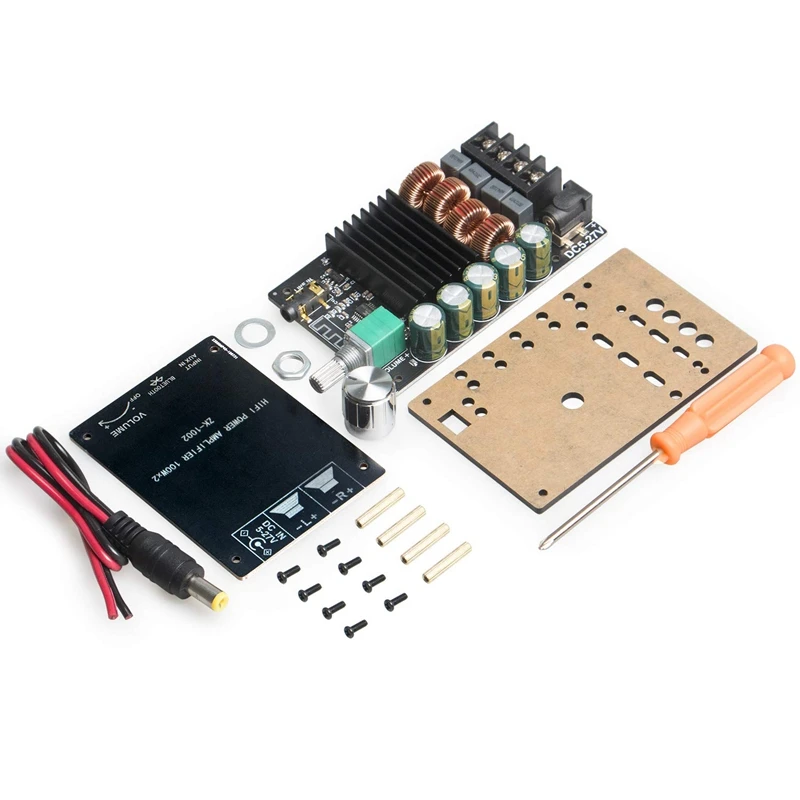 HIFI TPA3116 Bluetooth 5.0 High Power Digital Amplifier Stereo Board 100W+100W AMP Amplificador Audio Home Theater
HIFI TPA3116 Bluetooth 5.0 High Power Digital Amplifier Stereo Board 100W+100W AMP Amplificador Audio Home Theater