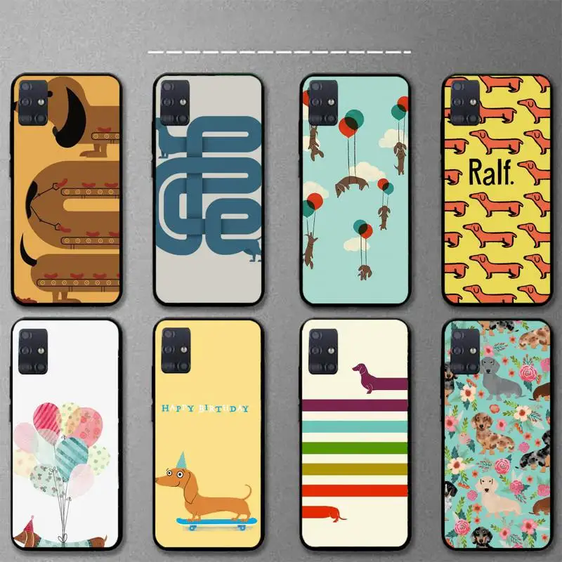 Cartoon Dachshund Sausage Dog Phone Case For Samsung A20E A32 A31 A21 A12 A11 A02 A71 A51 A20S A70 A50S soft Cover Fundas
Cartoon Dachshund Sausage Dog Phone Case For Samsung A20E A32 A31 A21 A12 A11 A02 A71 A51 A20S A70 A50S soft Cover Fundas