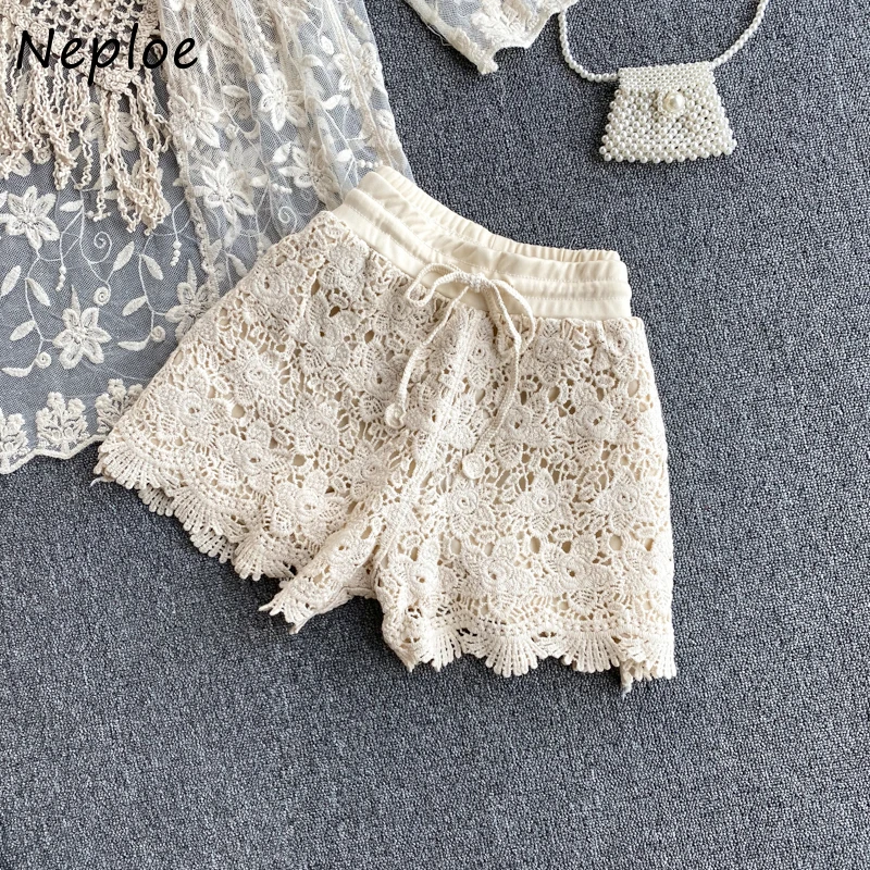 Женский комплект из 3 предметов Neploe кружевной кардиган с длинными рукавами +