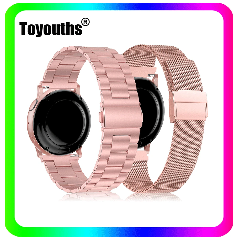 Ремешок Toyouths из нержавеющей стали для Samsung Active 2 40 мм 2 Pcak, металлический браслет для Samsung Galaxy Watch 3 41 мм
Ремешок Toyouths из нержавеющей стали для Samsung Active 2 40 мм 2 Pcak, металлический браслет для Samsung Galaxy Watch 3 41 мм