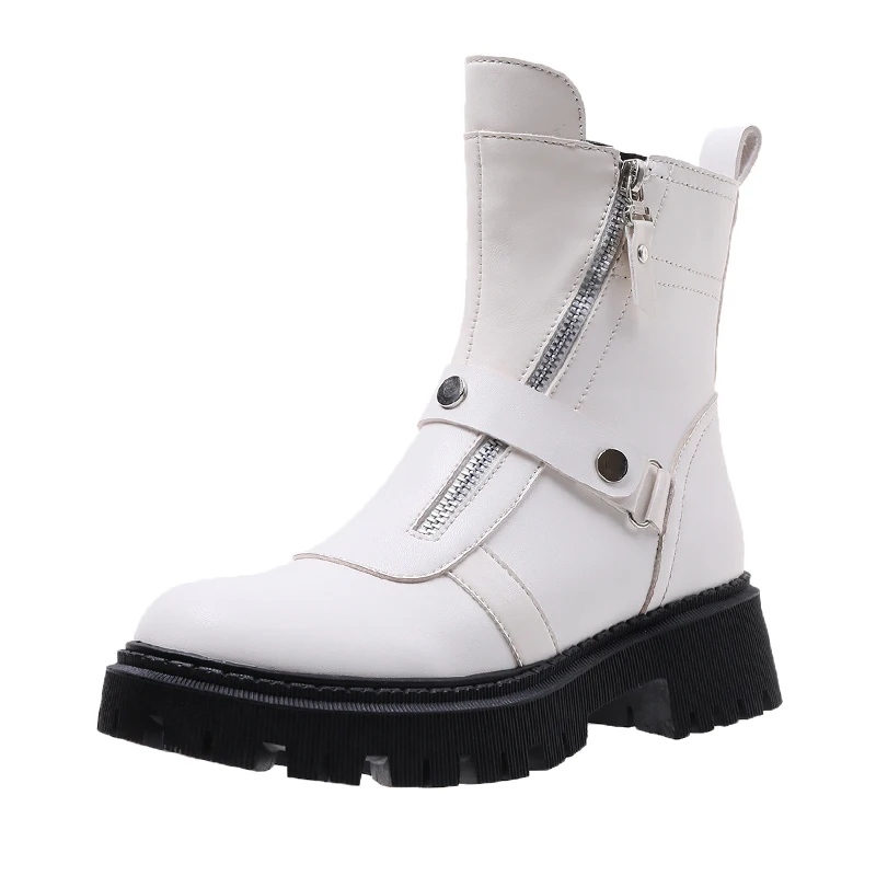 Punk Gothic Platform Boots For Women 2021 New Black Brown White Boots Female Shoes PU Leather Ankle Boots Designer
Punk Gothic Platform Boots For Women 2021 New Black Brown White Boots Female Shoes PU Leather Ankle Boots Designer