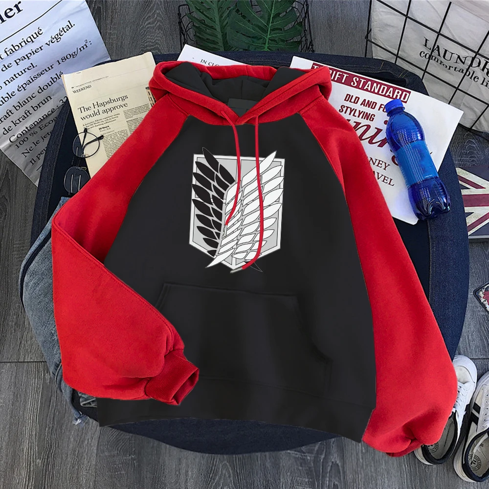 Harajuku Streetwear Attack on Titan Man Hoodies Graphic Anime Sweatshirts Hoody Women Winter Fleece Casual Pullover Survey Corps
Harajuku Streetwear Attack on Titan Man Hoodies Graphic Anime Sweatshirts Hoody Women Winter Fleece Casual Pullover Survey Corps