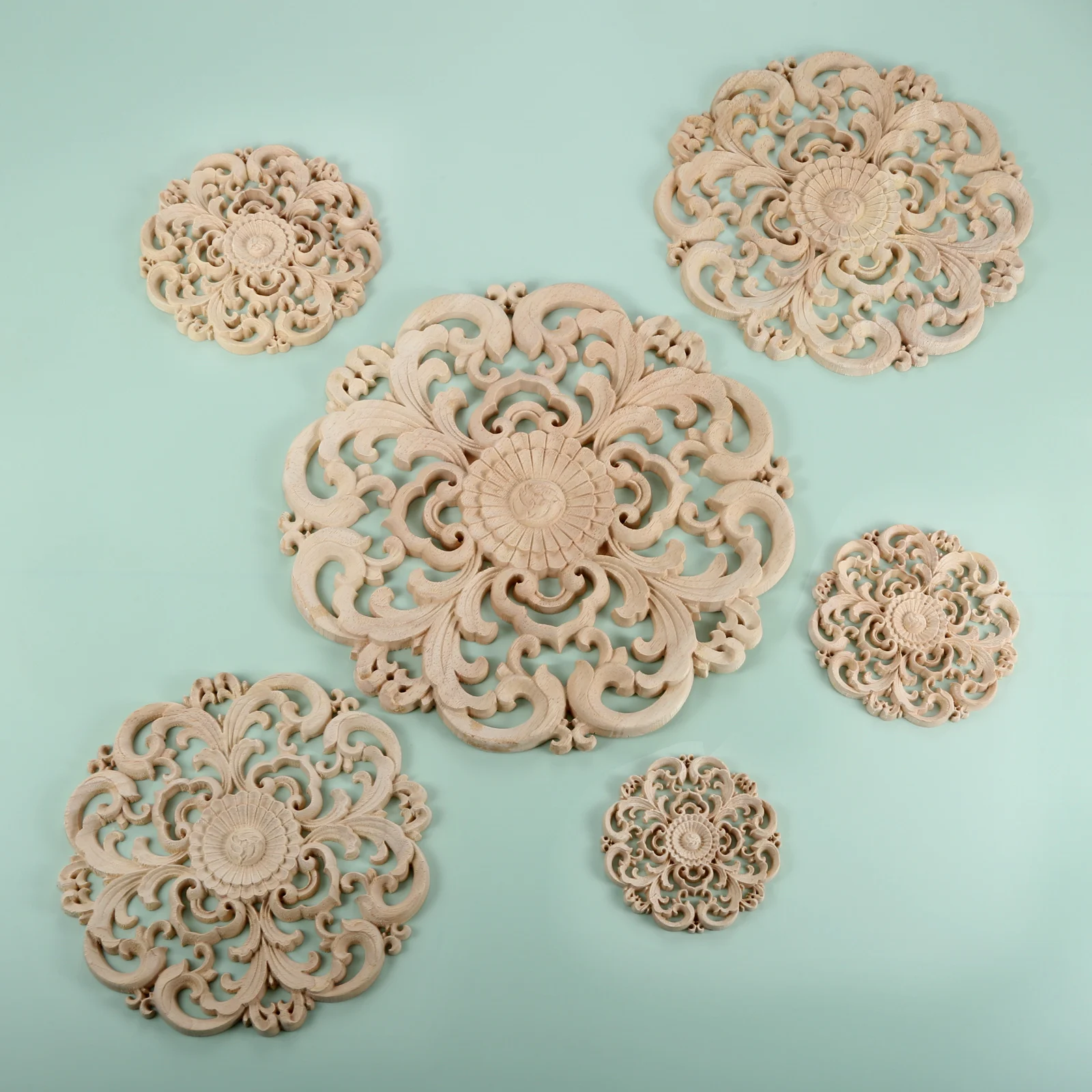 1pc Round Flower Wood Carving Decal Unpainted Disc Onlay Decor Door Furniture Symmetrical European Court Exquisite Vintage Style
1pc Round Flower Wood Carving Decal Unpainted Disc Onlay Decor Door Furniture Symmetrical European Court Exquisite Vintage Style