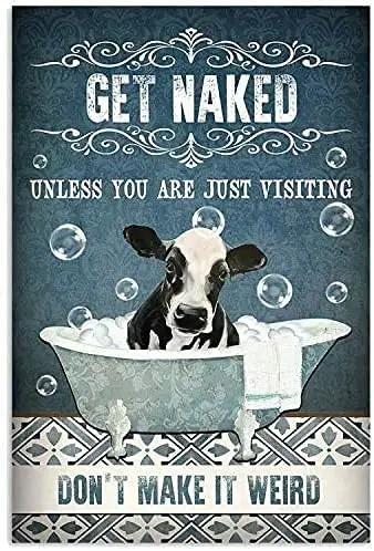 LZNANG Metal tin Sign,Get Naked Unless You are Just Visiting,Don't Make It WeirdSuitable for Kitchens, Bars .metal sign
LZNANG Metal tin Sign,Get Naked Unless You are Just Visiting,Don't Make It WeirdSuitable for Kitchens, Bars .metal sign