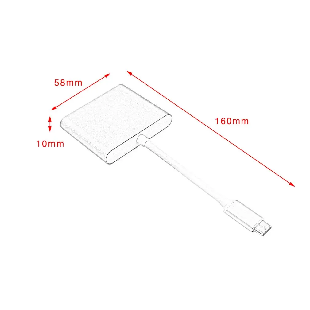 USB 3.1 Type-C to HDMI USB 3.0 Adapter for Macbook 3-in-1 PD Charging Hub Support 4K Converter Cable For Apple
USB 3.1 Type-C to HDMI USB 3.0 Adapter for Macbook 3-in-1 PD Charging Hub Support 4K Converter Cable For Apple