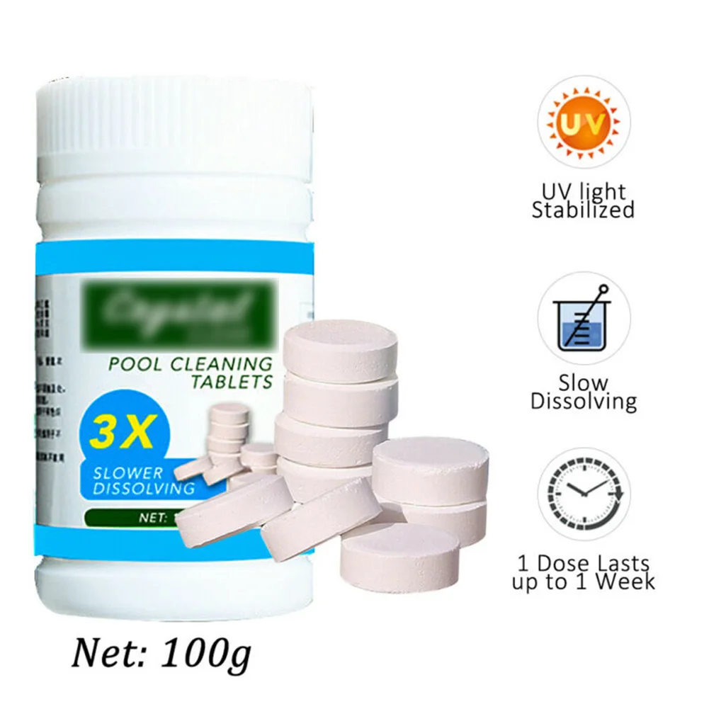 100Pcs Swimming Pool Cleaning Tablets Cleaner Set For Home Cleaning Purify Water A Safer, Cleaner, And More Enjoyable Swimming
100Pcs Swimming Pool Cleaning Tablets Cleaner Set For Home Cleaning Purify Water A Safer, Cleaner, And More Enjoyable Swimming