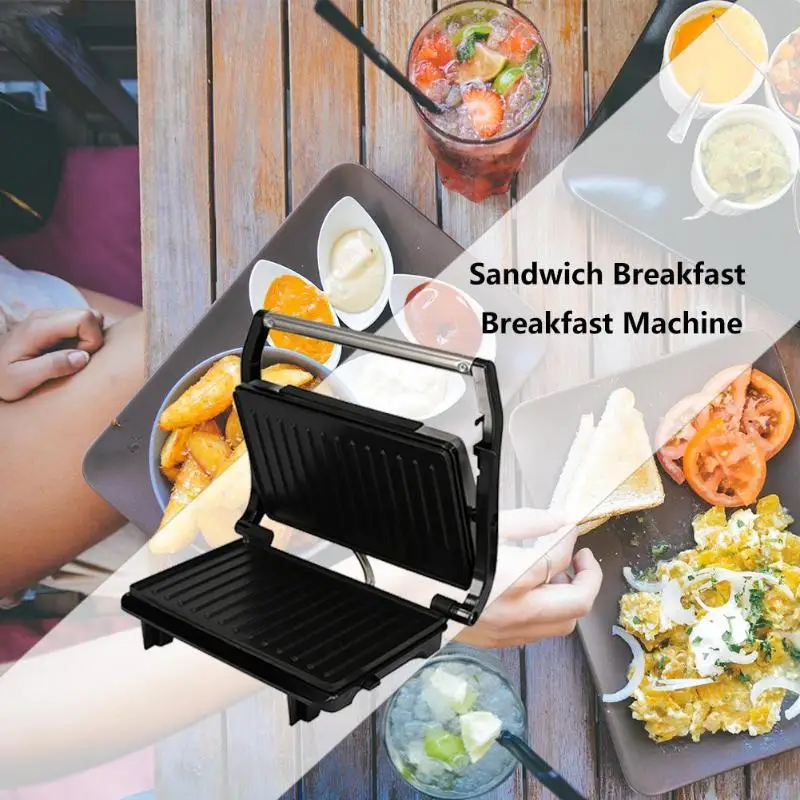 750 Вт домашний автоматический тостер бытовой сэндвич мейкер Для Завтрака