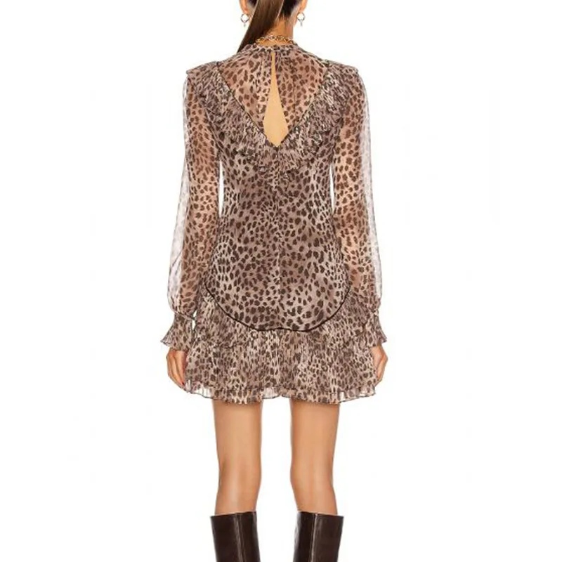 Europe 2020 New Fashion Temperament Sexy V-neck Transparent Lantern Sleeve Leopard Printed Short Dress Women's Clothing Aa53
Europe 2020 New Fashion Temperament Sexy V-neck Transparent Lantern Sleeve Leopard Printed Short Dress Women's Clothing Aa53