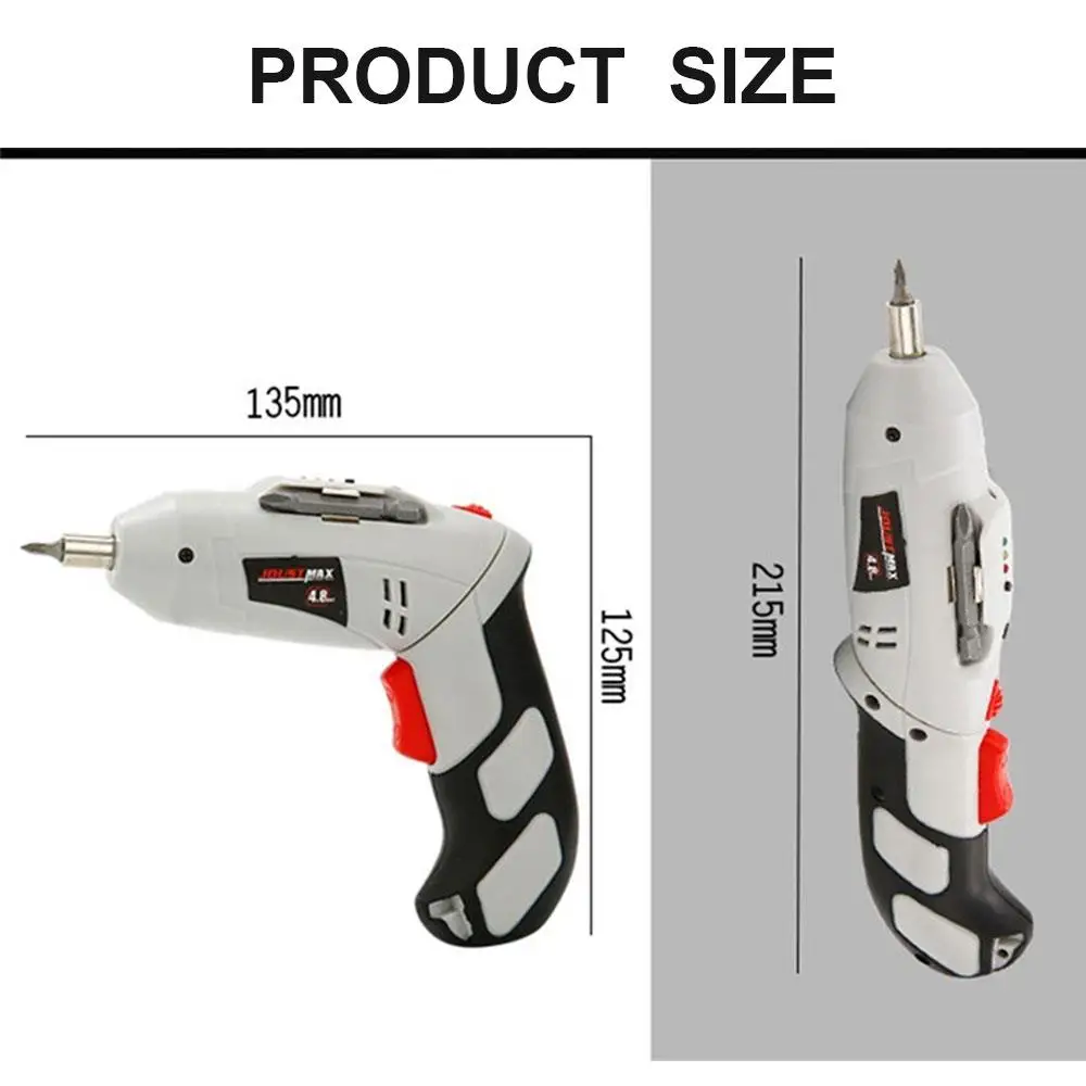 Electric Drill Silicone 220R/MIN Electric Screw Driver Electric Drill Driver Durable 4.8V 45pcs/Set LED Power Tools Cutting
Electric Drill Silicone 220R/MIN Electric Screw Driver Electric Drill Driver Durable 4.8V 45pcs/Set LED Power Tools Cutting