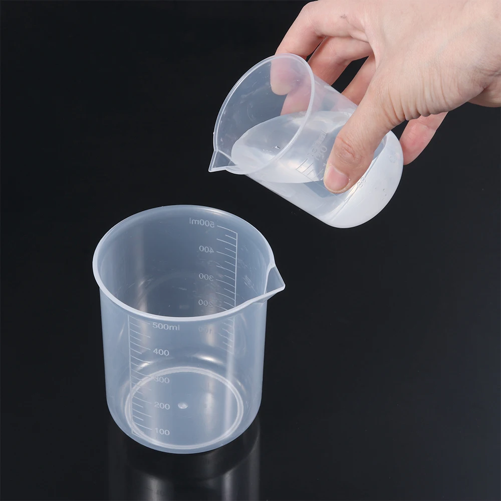 

50/150/250/500ml Plastic Measuring Cup for Laboratory Beaker Graduated Mug Kitchen Baking Supplies Measurement Tool
