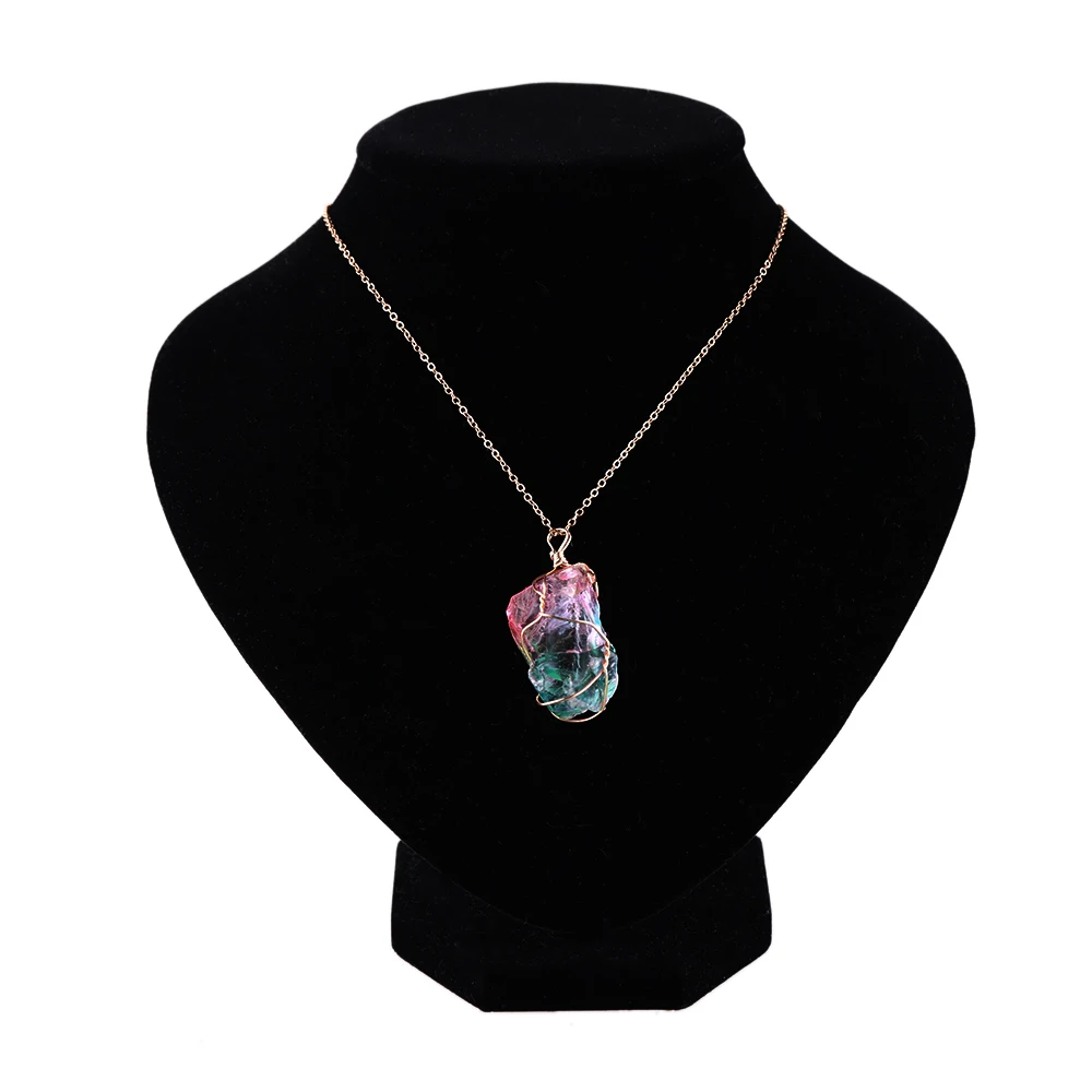1Pc New Rainbow Stone Natural Crystal Chakra Rock Necklace Golden Plated Quartz Pendant Nice Gift For Lover Friends
1Pc New Rainbow Stone Natural Crystal Chakra Rock Necklace Golden Plated Quartz Pendant Nice Gift For Lover Friends