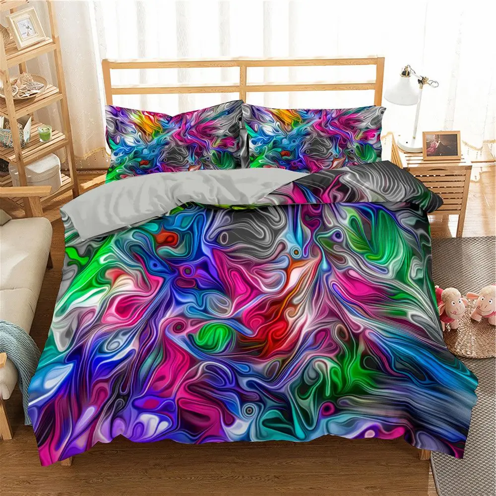 3D Psychedelic Bedding Set 2/3Pcs Abstract Rainbow Color Oil Paintings Duvet Cover Set Single/Double/Twin/Full/Queen/King Size
3D Psychedelic Bedding Set 2/3Pcs Abstract Rainbow Color Oil Paintings Duvet Cover Set Single/Double/Twin/Full/Queen/King Size