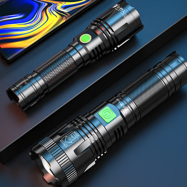 Rechargeable LED Flashlight Strong Light Ultra Bright Outdoor Portable Waterproof Flashlight Focus Lanterna Hand Lamp DG50SD
Rechargeable LED Flashlight Strong Light Ultra Bright Outdoor Portable Waterproof Flashlight Focus Lanterna Hand Lamp DG50SD