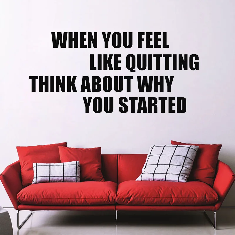 When You Feel Like Quitting Fitness Motivational Quote Vinyl Wall Stickers Sport Workout Poster Inspirational Gym Wall Decal
When You Feel Like Quitting Fitness Motivational Quote Vinyl Wall Stickers Sport Workout Poster Inspirational Gym Wall Decal