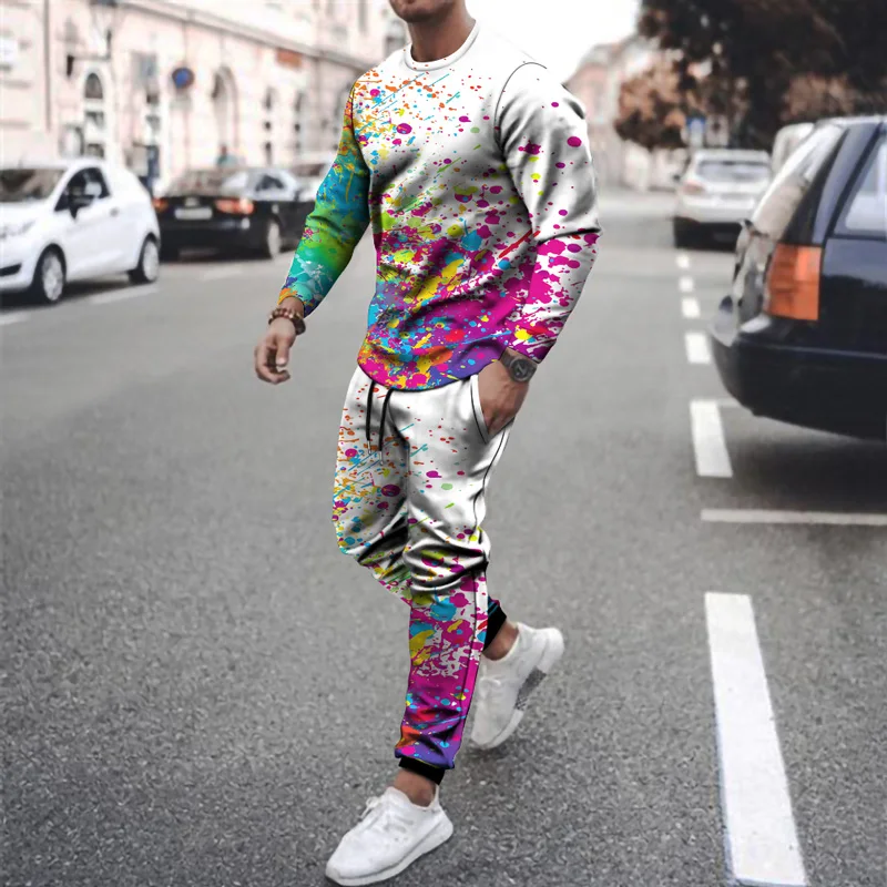 Colorful Ink Painting Digital Printed Sweater Suit Men's Jogging Funny Harajuku Suit Autumn and Winter Men's Sportswear
Colorful Ink Painting Digital Printed Sweater Suit Men's Jogging Funny Harajuku Suit Autumn and Winter Men's Sportswear