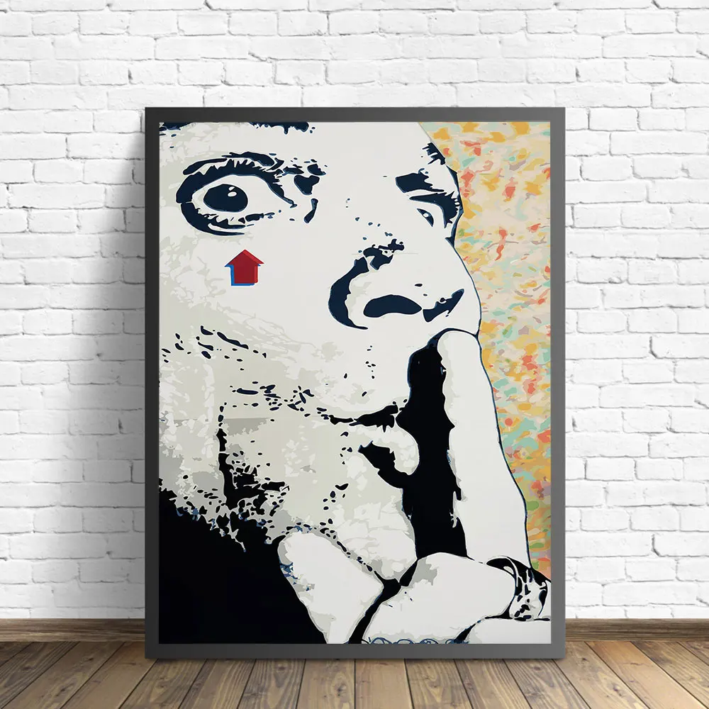 Graffiti Art Canvas Painting The Queen Street Painting Black and White Wall Art Poster Nordic Picture Living Room Home Decor
Graffiti Art Canvas Painting The Queen Street Painting Black and White Wall Art Poster Nordic Picture Living Room Home Decor
