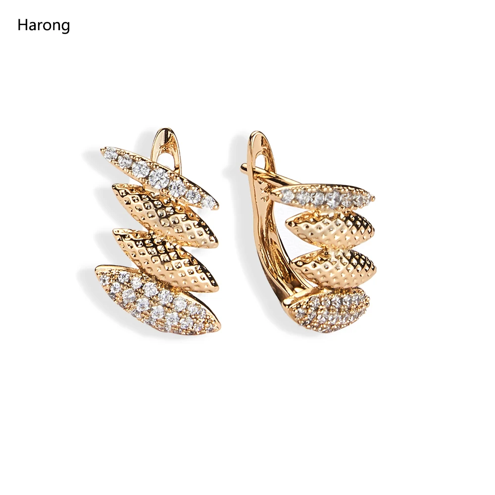 Harong Copper Stud Earring Crystal Zirconia Luxury Party Trendy Jewelry Elegant Exquisite Womens Accessories Fashion Earrings
Harong Copper Stud Earring Crystal Zirconia Luxury Party Trendy Jewelry Elegant Exquisite Womens Accessories Fashion Earrings