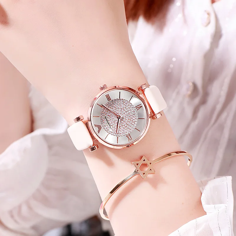 Tephea Top Brand Luxury Watches Women Alloy Analog Quartz Red Ladies Wrist Watch Rhinestone Leather Strap Purple Relogio 2021
Tephea Top Brand Luxury Watches Women Alloy Analog Quartz Red Ladies Wrist Watch Rhinestone Leather Strap Purple Relogio 2021