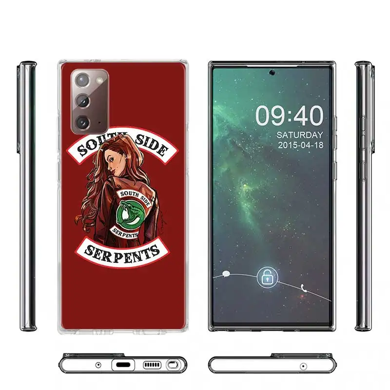 Riverdale South Side Serpents Snake Case for Samsung Galaxy Note 20 5G Note 20 Ultra 5G Fashion Soft TPU Back Cover Funda Coque
Riverdale South Side Serpents Snake Case for Samsung Galaxy Note 20 5G Note 20 Ultra 5G Fashion Soft TPU Back Cover Funda Coque