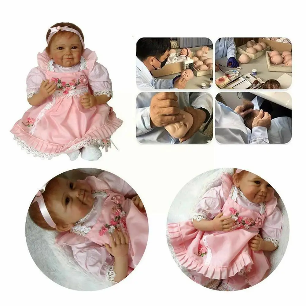 22inch FUll Body Silicone Baby Doll Lifelike Reborn Soft Toy Doll Supply Girl Dolls Baby Realistic Looking Doll Tod Y0N7
22inch FUll Body Silicone Baby Doll Lifelike Reborn Soft Toy Doll Supply Girl Dolls Baby Realistic Looking Doll Tod Y0N7